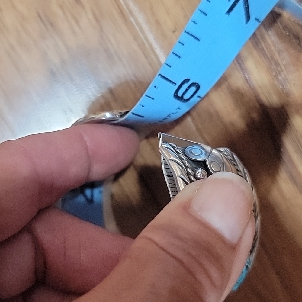1950's Rare Navajo Sidewinder Cuff Bracelet Watch - Picture 16 of 16
